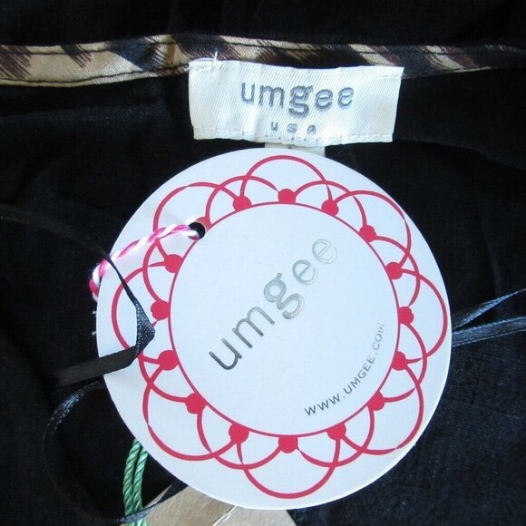 Umgee Top Linen Blend Leopard Print Pockets Short Sleeve Boxy - Picture 7 of 7